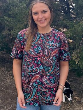 Painted Knight Paisley Top